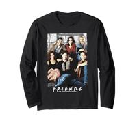 Friends TV Show Cast Photo Vintage des années 90 Fan Retro Sitcom Geek Manche Longue