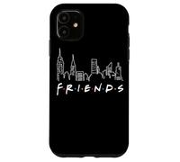 Friends TV Show Skyline Logo NYC Vintage des années 90 Fan Sitcom Nerd Coque pour iPhone 11