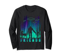 Friends Unicorn Bigfoot Alien Sasquatch UFO Abduction Manche Longue