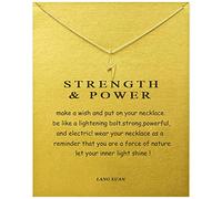 Friendship Gold Lotus Necklace Good Luck Elephant Pendant Chain Necklace with Message Card Gift Card