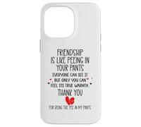 Friendship is Like Peeing in Your Pants Best Friend Coworker Coque pour iPhone 14 Pro Max