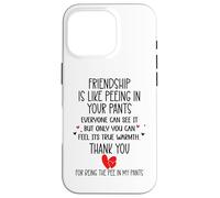 Friendship is Like Peeing in Your Pants Best Friend Coworker Coque pour iPhone 16 Pro