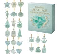 Friendship Sea Glass Advent Calendar 2025,Friendship Sea Glass 24-Day Christmas Countdown Calendar Suitable For Giving To Close Friends, Versatile Holiday Countdown for Ocean Lovers (1Pcs)