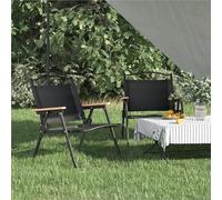 FriendshipHome Lot de 2 chaises pliantes pour extérieur en tissu Oxford vert, 78 x 21,3 cm, pour intérieur et extérieur, festival, camping (Néron, 54,1 x 42,9 x 58,9 cm)