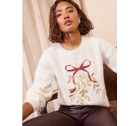 friendslikethese Des amis aiment ce pull de Noël à cils crème FR 44 (EU 42)