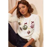 friendslikethese Des amis aiment ce pull de Noël à cils pâle FR 40 (EU 38)
