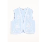 friendslikethese Friends Like These gilet brodé bleu FR 50 (EU 48)