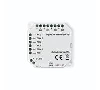 frient Module E/S - Interface pour Dispositifs Filaires Zigbee 3.0 | Connectez vos appareils basse tension 5-28V à Homey, SmartThings et Home Assistant avec 4 entrées et 2 sorties