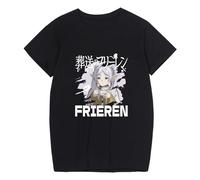 Frieren at The Funeral T-Shirt Unisexe imprimé décontracté Frieren Fern T-Shirt Oversize Anime Fan Short Sleeve Men and Women Summer Tide Loose Top Tee