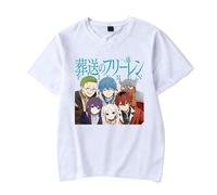 Frieren: Beyond Journey's End Merch T-Shirts à Manches Courtes Garçon Fille Anime Col Rond Tees Tops