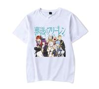 Frieren: Beyond Journey's End Merch T-Shirts à Manches Courtes Garçon Fille Anime Col Rond Tees Tops
