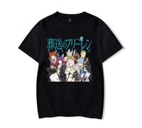 Frieren: Beyond Journey's End Merch T-Shirts à Manches Courtes Garçon Fille Anime Col Rond Tees Tops