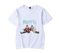 Frieren: Beyond Journey's End Merch T-Shirts à Manches Courtes Garçon Fille Anime Col Rond Tees Tops