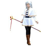 Frieren Cosplay Costume Frieren Beyond Journey’s End Femmes Tenues Blanc Anime Costume Halloween Carnaval Costume