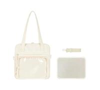 Frieren/Fern Ita Sac à bandoulière avec fenêtre transparente pour femme et fille Poche poitrine, Type 2, 30*29cm