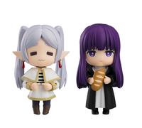 Frieren Figurine de fougère d'anime - Figurine Frieren de 10 cm, 10 cm, accessoires de tête remplaçables, décoration de gâteau, collection de décorations de bureau, cadeaux