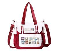 Frieren Sac à bandoulière Anime Frieren/Loint/Ciel/Stark Grand sac à main Aime Merch Sac à bandoulière Sac à provisions Cadeau, Type03, 28x11x30cm
