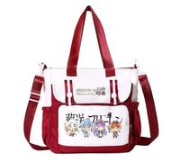 Frieren Sac à bandoulière Anime Frieren/Lointain/Ciel/Stark Sac à main Grand sac à main Aime Merch Sac à bandoulière Sac à provisions Cadeau, Type 05, 28x11x30cm