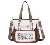Frieren Sac à bandoulière Anime Frieren/Lointain/Ciel/Stark Sac à main Grand sac à main Aime Merch Sac à bandoulière Sac à provisions Cadeau, Type 08, 28x11x30cm