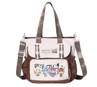Frieren Sac à bandoulière Anime Frieren/Lointain/Ciel/Stark Sac à main Grand sac à main Aime Merch Sac à bandoulière Sac à provisions Cadeau, Type 10., 28x11x30cm