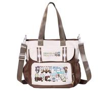 Frieren Sac à bandoulière Anime Frieren/Lointain/Ciel/Stark Sac à main Grand sac à main Aime Merch Sac à bandoulière Sac à provisions Cadeau, Type 09, 28x11x30cm