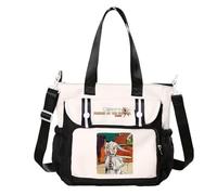 Frieren Sac à bandoulière Anime Frieren/Lointain/Ciel/Stark Sac à main Grand sac à main Aime Merch Sac à bandoulière Sac à provisions Cadeau, Type 16, 28x11x30cm