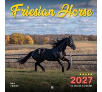 Friesian Horse Calendar 2027: Majestic Black Horses in Elegant Motion