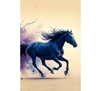 Friesian Horse In Full Gallop Journal: a GRAPH notebook for self-expression