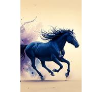 Friesian Horse In Full Gallop Journal: a GRAPH notebook for self-expression