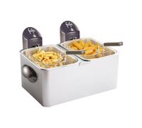 Frifri Friteuse électrique semi-professionnelle double F1998 Inox