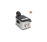 FRIFRI F4528DUO Friteuse DuoFil 4.5L - 5-6 pers - 2800W - Manteau métallique - Cuve acier inoxydable - Poignée de panier sécurisée