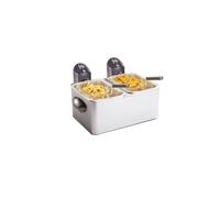 Frifri Friteuse électrique semi-professionnelle double F1998 Inox