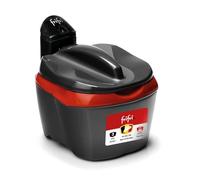 frifri Friteuse Initiation 3L 3200W - Friteuse Ronde, Technologie Zone Froide, Sécurité Brevetée, Poignée Repliable - Nettoyage Facile - Anthracite Plastique