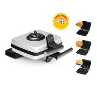 frifri - Gaufrier/machine à croque-monsieur - 1.2 kWatt - gris