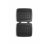 frifri Plaques Gaufres Bruxelles et Liège 4x6 Trous - Antiadhésive en Fonte pour une Répartition de la Chaleur Uniforme et une Durabilité Exceptionnelle - Compatible lave-vaisselle - Noir