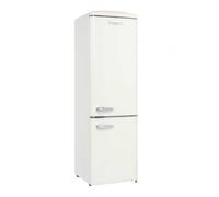 FrigeluX Réfrigérateur Combiné Retro Vintage Crème 244L CB255RCA++