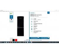 Réfrigérateur combiné FRIGELUX CB255RNA++ Noir 244L - classe E - Froid statique - Pose libre