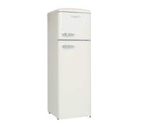 Frigelux Réfrigérateur 2 portes RFDP246RC Froid statique 55 cm Classe E Crème