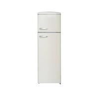 FrigeluX Réfrigérateur Retro Vintage Crème 2 portes RFDP246RCD 245L
