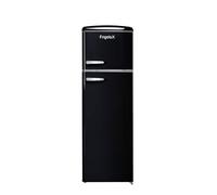 FrigeluX Réfrigérateur Retro Vintage Noir 2 portes RFDP246RND 245L
