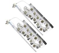 FrigeSwift Lot de 2 éléments chauffants pour sèche-linge Whirlpool Maytag Kenmore Amana, remplace WP3387747 525502 AP2947033, même chauffage et résistance à la corrosion
