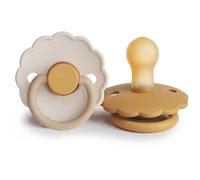 FRIGG Daisy Size 1:0-6 months tétine Chamomile/Honey gold 2 pcs