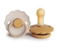 FRIGG Daisy Size 2:6-18 months tétine Chamomile/Honey gold 2 pcs