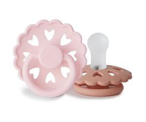FRIGG Fairytale Round Silicone 2-Pack Size 1 tétine The Snow Queen/The Princess and the Pea 2 pcs