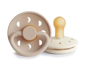 FRIGG Moon Phase Size 2:6-18 months tétine Cream/Croissant 2 pcs