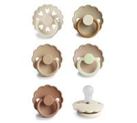 FRIGG Multipack Sucettes en Silicone | Lot de 6 Sucettes | Fabriqué au Danemark | Tétine Cerise Symétrique | (Cinnamon Charm, Taille 2 (6-18 Mois))