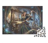 Frigg - Mythologie Nordique Puzzle en Bois 1000 Pièces Adultes Et Enfants,Défi,Dès 14 Ans,Déco Murale,Jeu Éducatif,Premium,Bois, Anti-Stress,Détente,Casse-tête (75x50cm)
