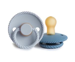 FRIGG Rope Size 1:0-6 months tétine Ocean View/Powder Blue 2 pcs