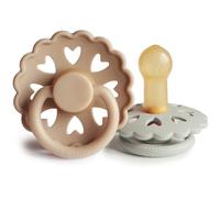 FRIGG Round Latex The Emperors New Clothes/Clumsy Hans tétine Size 2 2 pcs