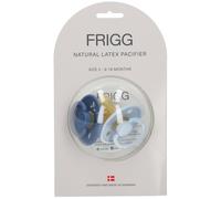 Frigg Rope Duo Sucettes +6 Mois Latex Taille 2 Ocean Et Powder Blue 2 Pièces